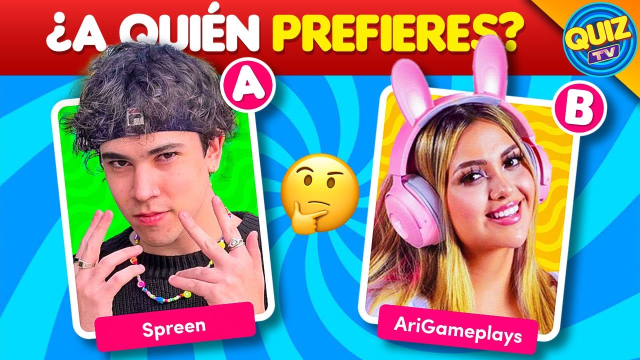 Salva 1 Streamer ¿Spreen o Arigameplays? 😱 ¿Que prefieres? Adivina el Streamer | Quiz Tv