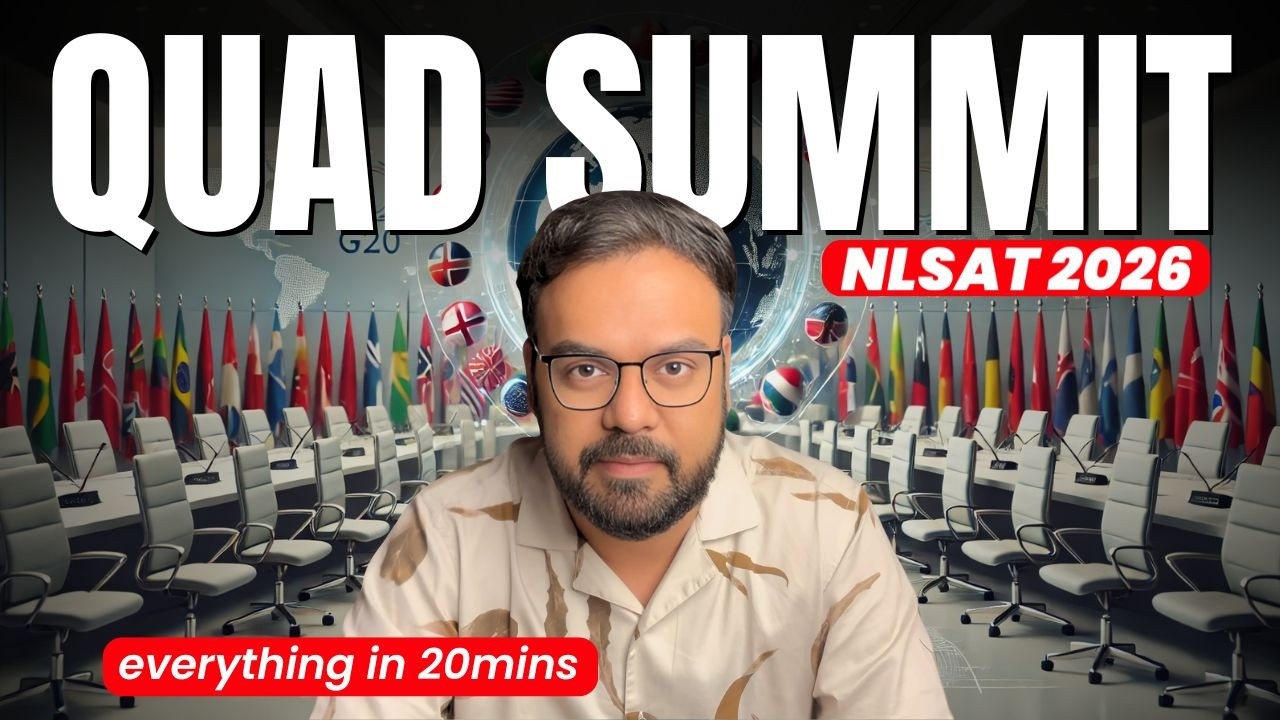 QUAD Summit & Malabar Exercise Basics for NLSAT 2026 aspirants | NLSAT GK Preparation