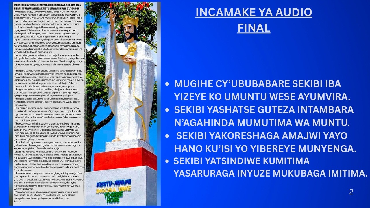 KURIMBUKA K'UBUBASHA BWAGERAGEZAGA MUNTU FINAL