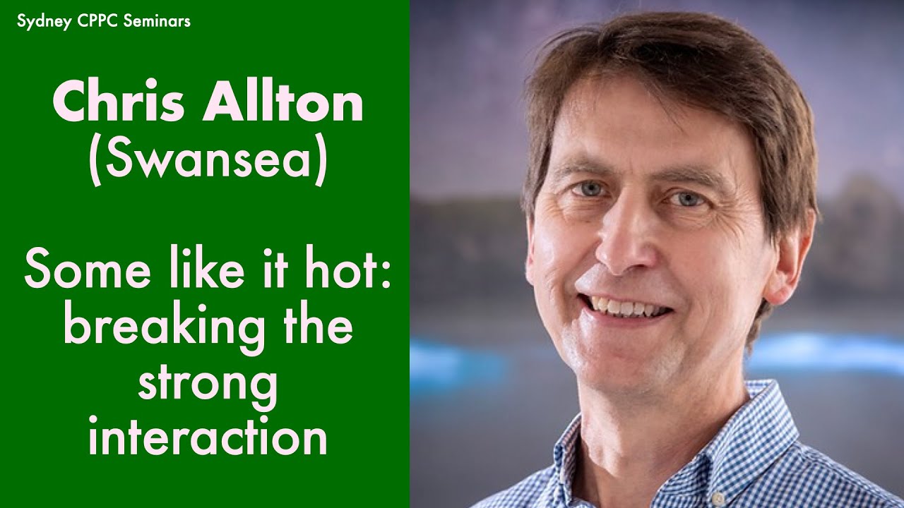Chris Allton (Swansea): Some like it hot: breaking the strong interaction