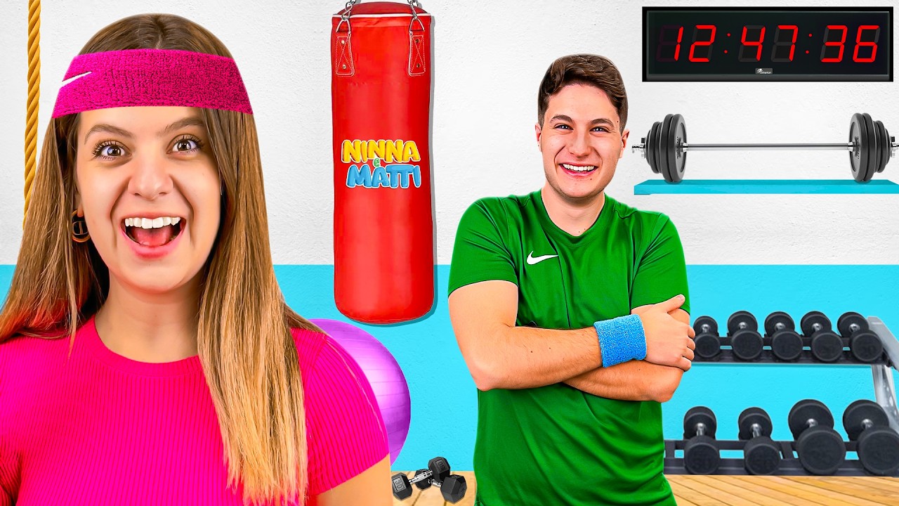 5 CHALLENGE DI NINNA E MATTI NELLA PALESTRA - HO APERTO UNA PALESTRA DI GINNASTICA PER 24 ORE