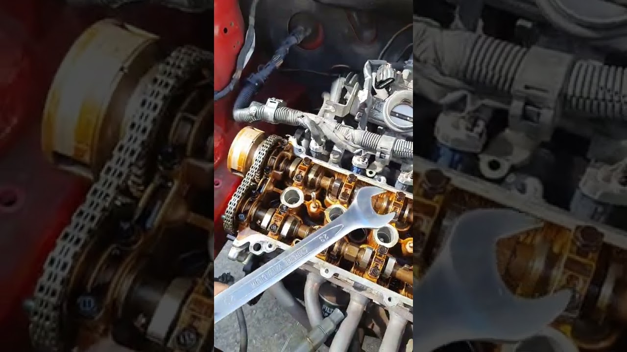 Toyota Yaris p1 метки  цепи грм
