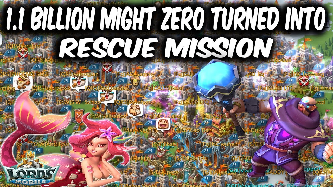 1 Billion Might Zero Went WRONG SugarKane to RESCUE  - Lords Mobile