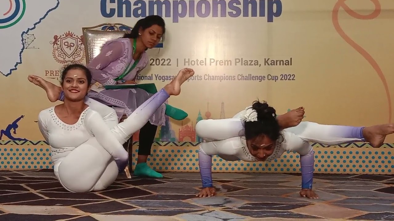 International yoga performance 2022 - Artistic Group Neha Bag & Tahira Ahmed