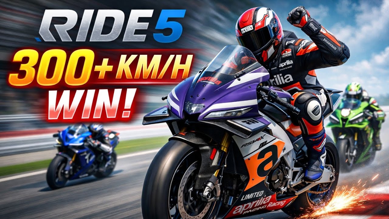 RIDE 5 | Aprilia RSV4 XTrenta 2022 🏍️ 300+ KM/H | Night Race Road America | 1st WIN 🏆