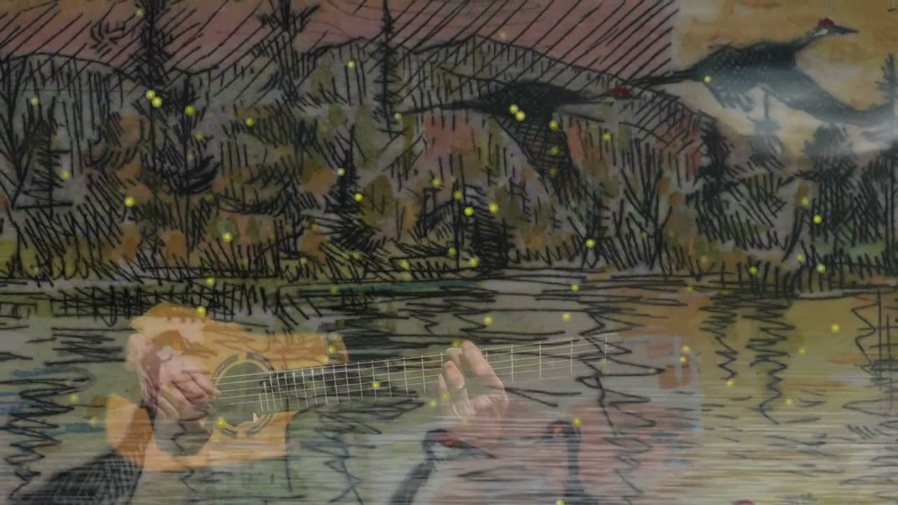 James Filkins – Cranes in the Moonlight