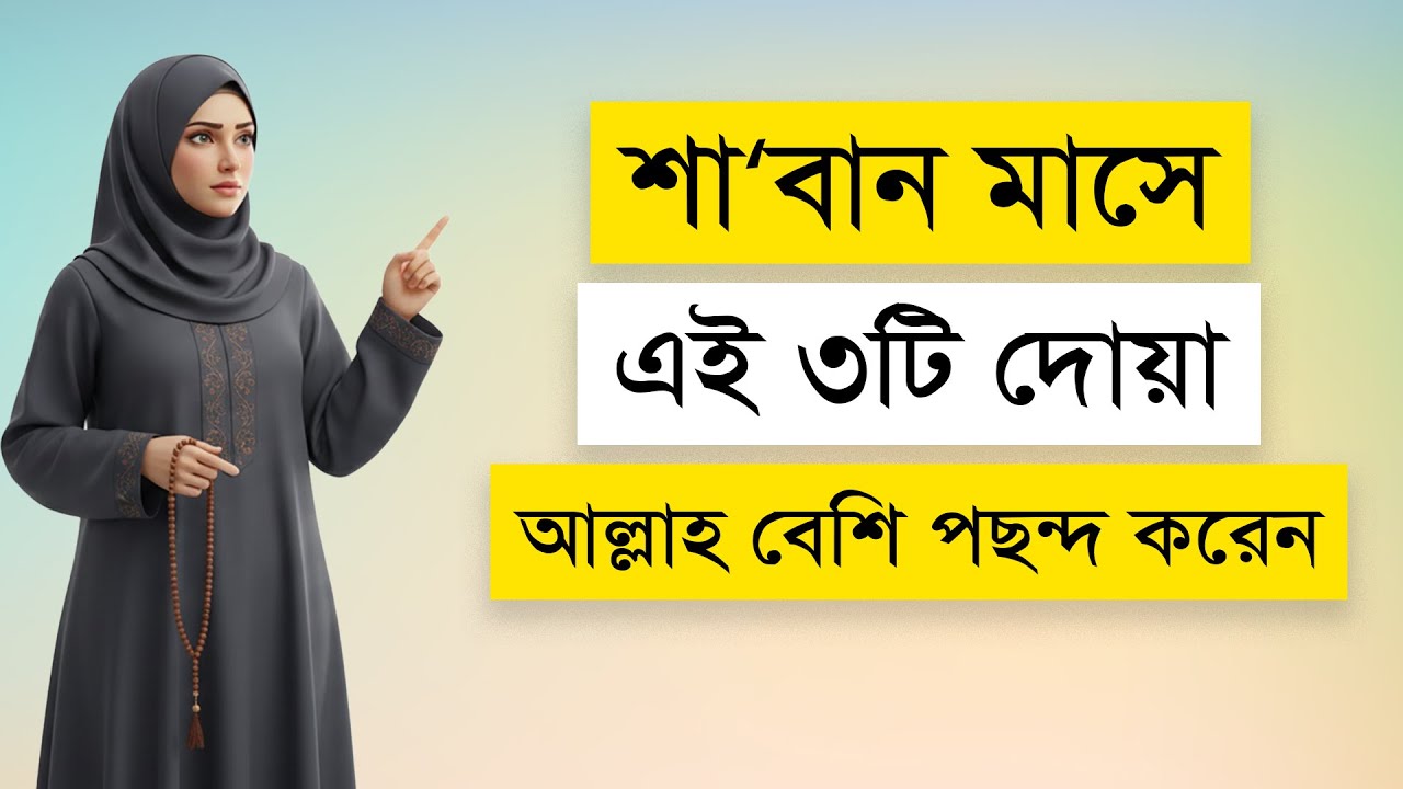 শা‘বান মাসে যে ৩টি দোয়া আল্লাহ বেশি পছন্দ করেন | 3 Duas Allah Loves in Shaban