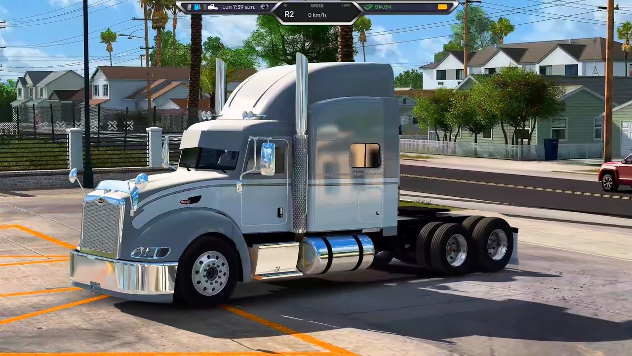 ANDROID PETERBILT 386 AMERICAN TRUCK SIMULATOR  JUGANDO DESDE GFORNOW EN CELULAR GAMA MEDIA 