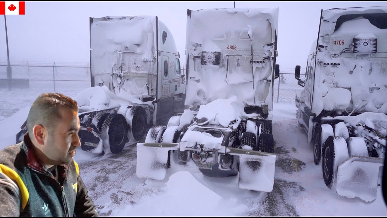 Itna Bda Snow Storm ke Sab ROAD CLOSED | Canada Winter Trucking | Ep.01