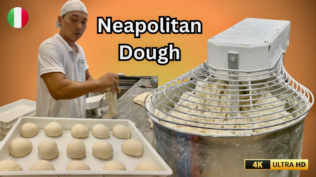 All Secrets of Process Making Wood-Fired Pizza in Pizzeria - Subtitles - Rome Italy 2024