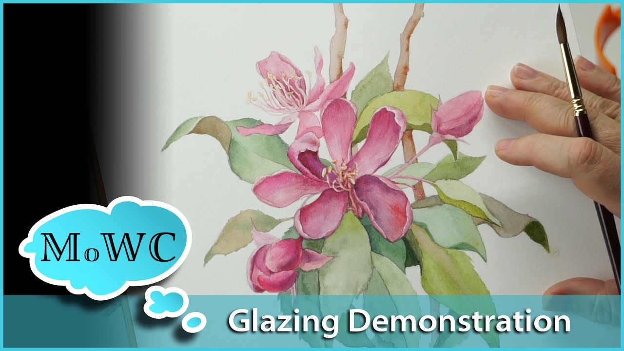 Using Watercolor Glazing Techniques – Floral Botanical