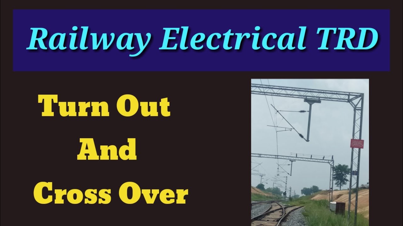 Railway Trd OHE Turn out And cross over  #turnout #crossover #trd #ohe