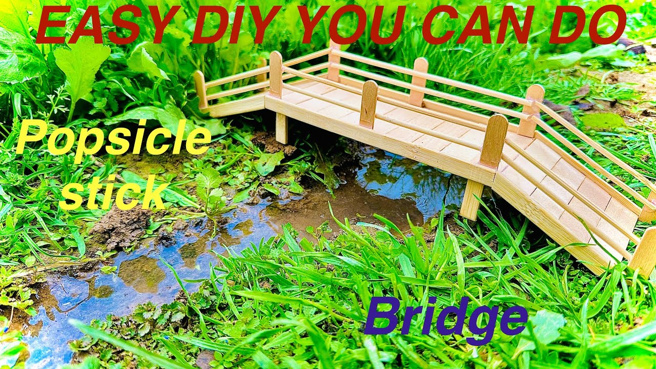 Building a Strong Bridge with Ice Cream Sticks! (Easy and Fun) DIY