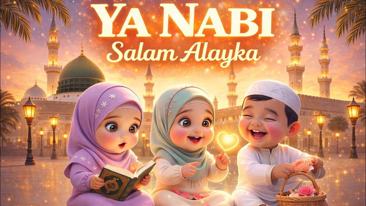 Ya Nabi ❤️ Salam Alayka 🕋 | Heart Touching Islamic Kids Nasheed | Beautiful Video