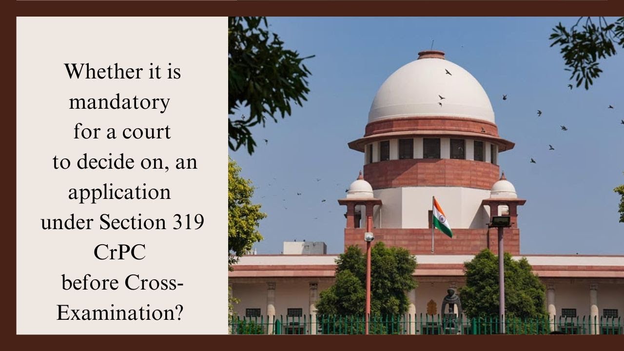 Section 319 CrPC. Court's discretion in deciding Section 319 CrPC application.