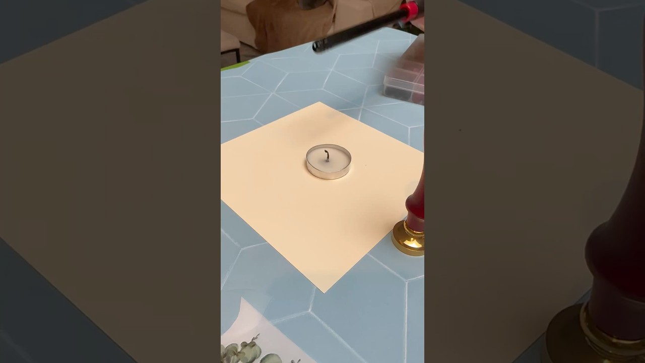 card making 🤫 ASMR 🤫 #diycards #waxsealstamp