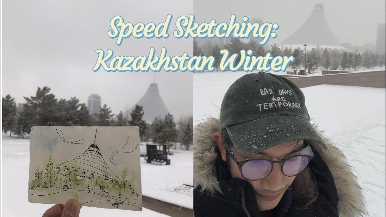 Speed Sketching: Kazakstan Winter Edition