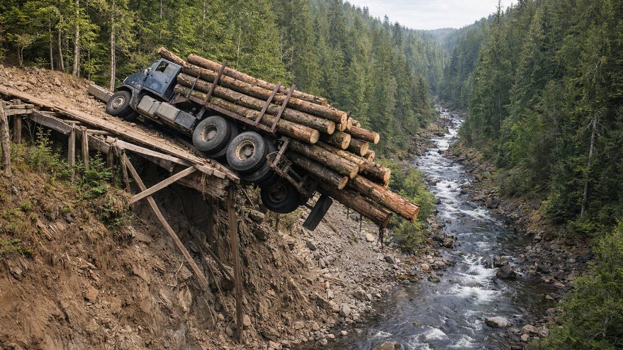 Zero Room for Error | Most Insane Heavy Equipment & Logging Truck Fails