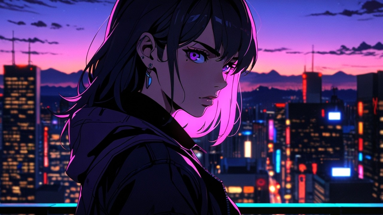 Electric Skyline | 80s Synthwave Night Drive