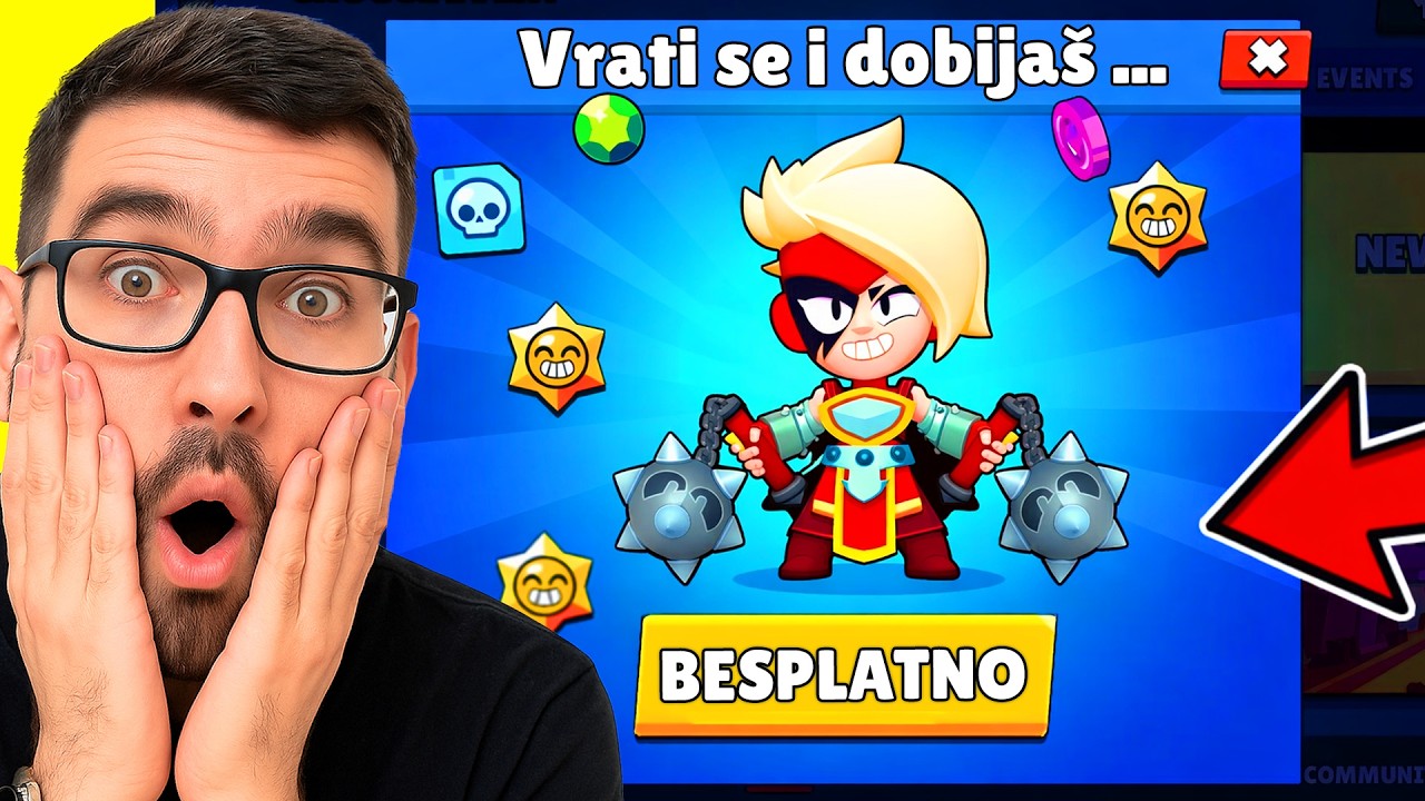 Dali su mi BESPLATNOG BRAWLERA da se vratim u Brawl Stars...