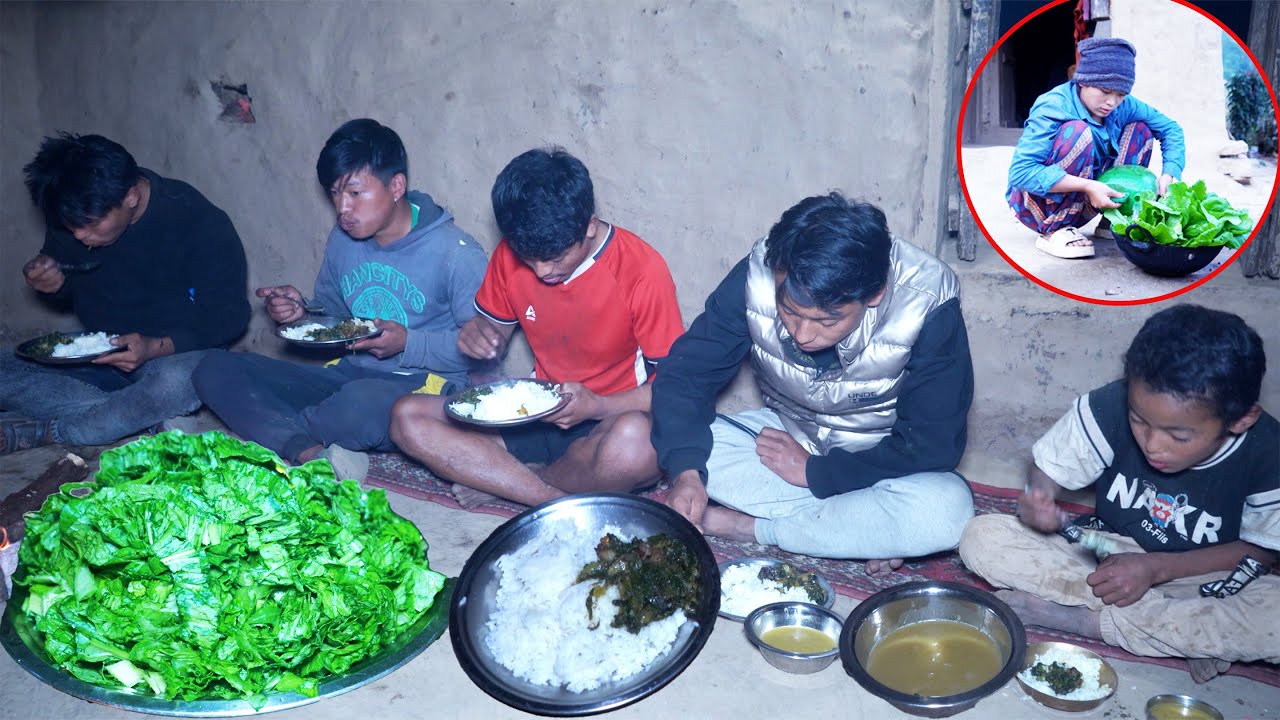 manjita cooking dinner for helpers || villagers are helping to take and cut woods ||