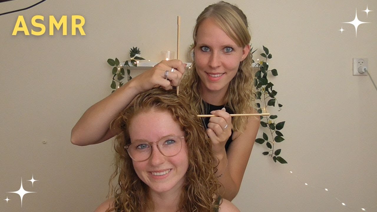 ASMR Scalp Check 💆‍♀️ Hair Massage &  Hairplay | My Sister ❤ (Real Person)