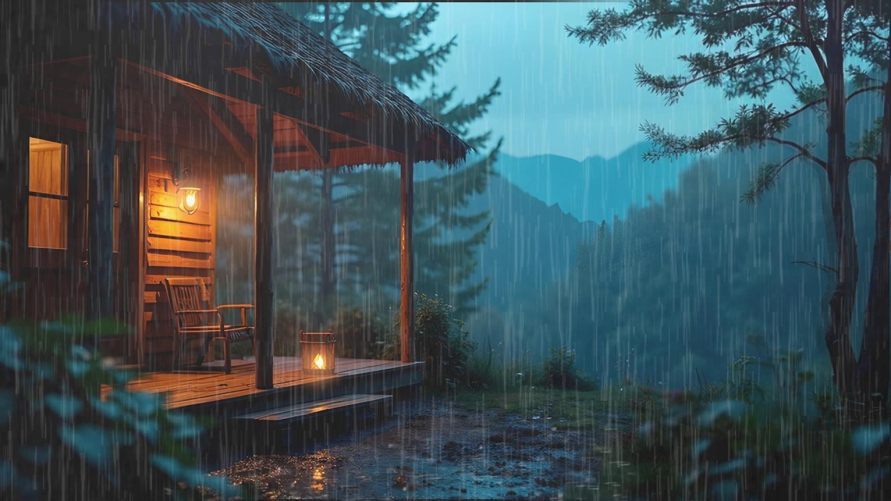Gentle Forest Rain at Night 🌧️ Soft Rain Sounds for Deep Sleep