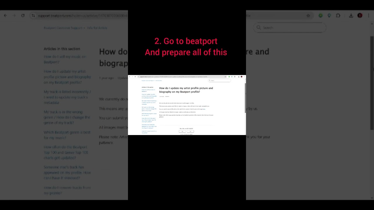 How to get your artist profile on beatport