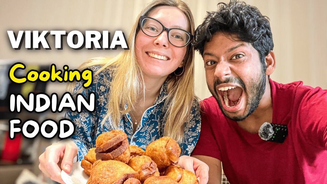 Victoria Cooks Indian Breakfast in Russia 🇷🇺