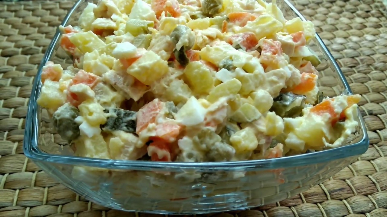Салат Столичный! Capital Salad! Ensalada Capital! Salade capitale! #салат #вкусняшки #yummy #golosin
