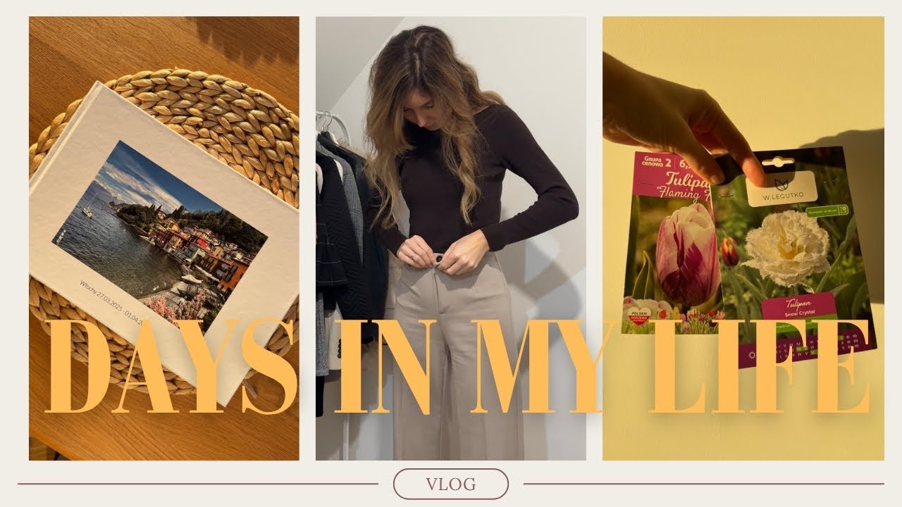 Vlog: Znowu chora 😷 | idę do fryzjera 💇‍♀️ | Tulipany, fotoksiążka z Włoch i recenzja serialu 📺