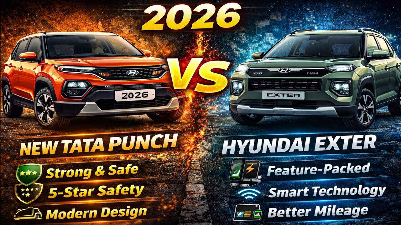 2026 tata punch facelift VS Hyundai Exter | Legendary comparison 🔥