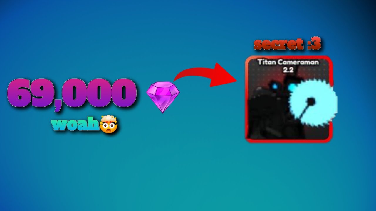 i spent 69k gems and got secret unit😈 (Toilet Legends TD)