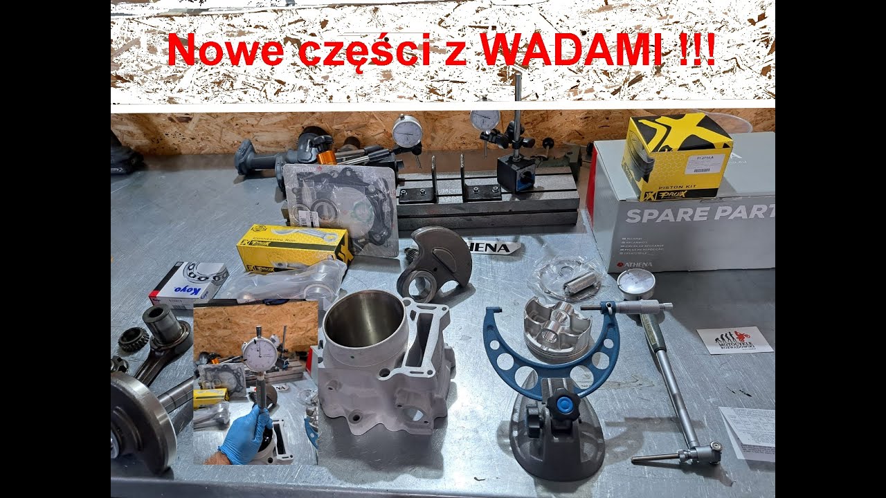 part 3 Yamaha Grizzly 700 🧐Pomiar NOWY cylinder i tłok weryfikacja części przed składaniem silnika