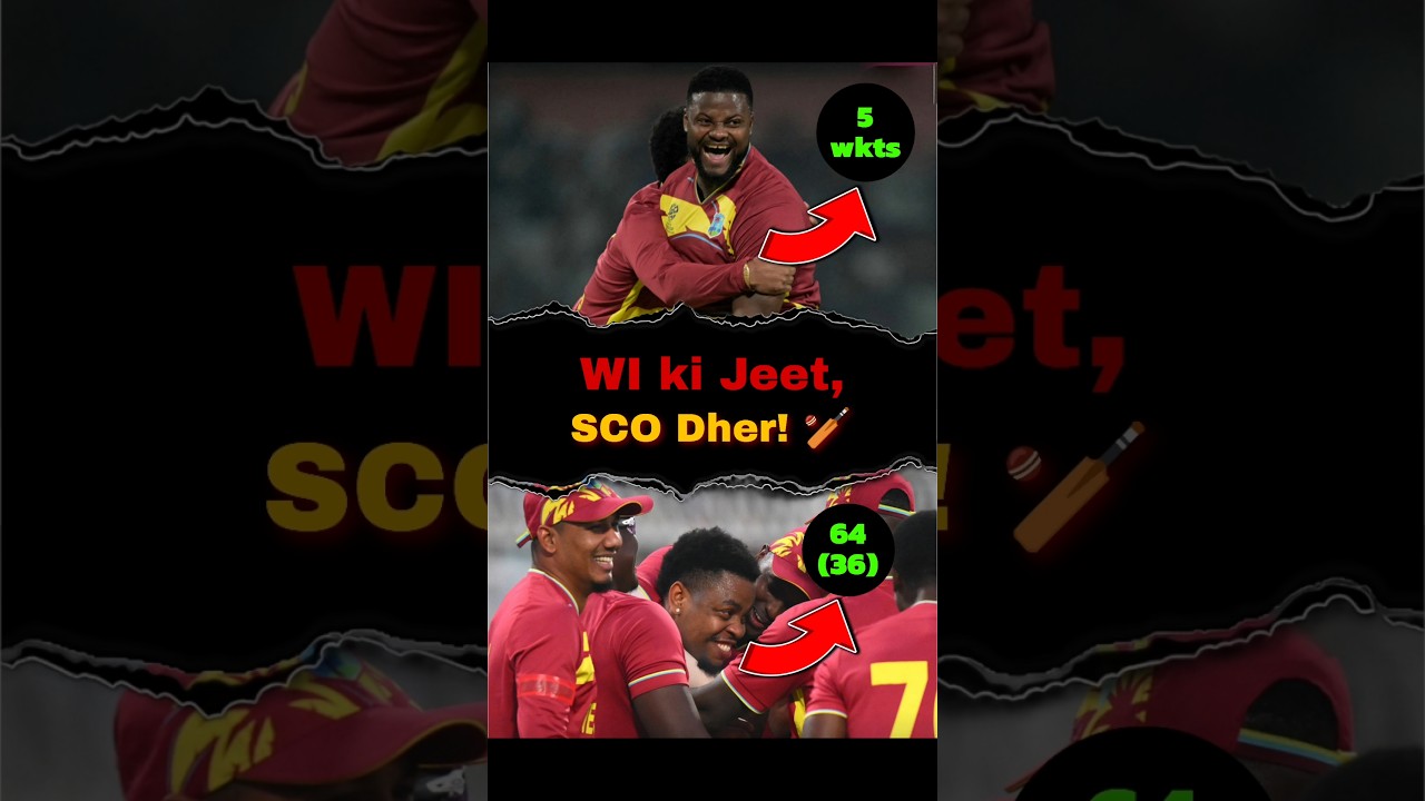 WI vs SCO Highlights | Romario Shepherd ने झटके 5 विकेट! | T20 World Cup 2026
