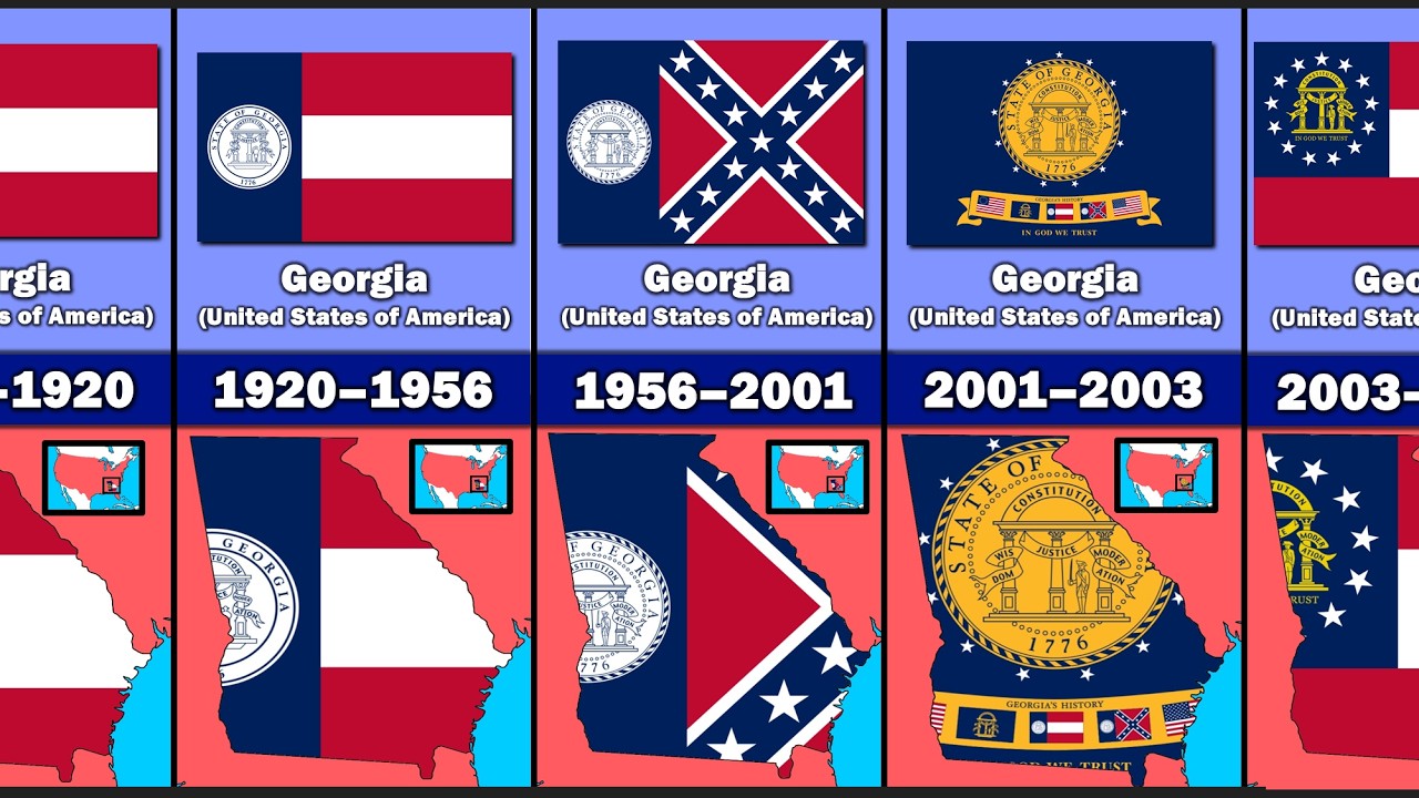 Evolution of Georgia's Flag and Terrtiory