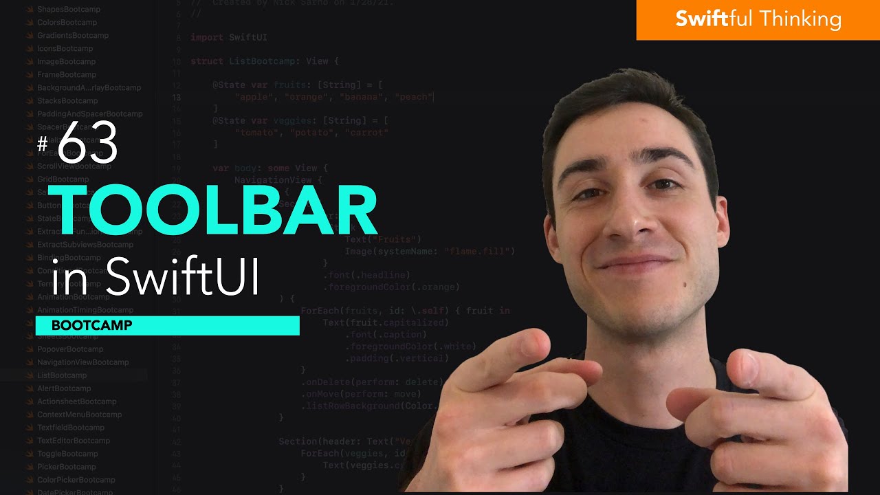 Как использовать панель инструментов в SwiftUI | Учебный лагерь № 63