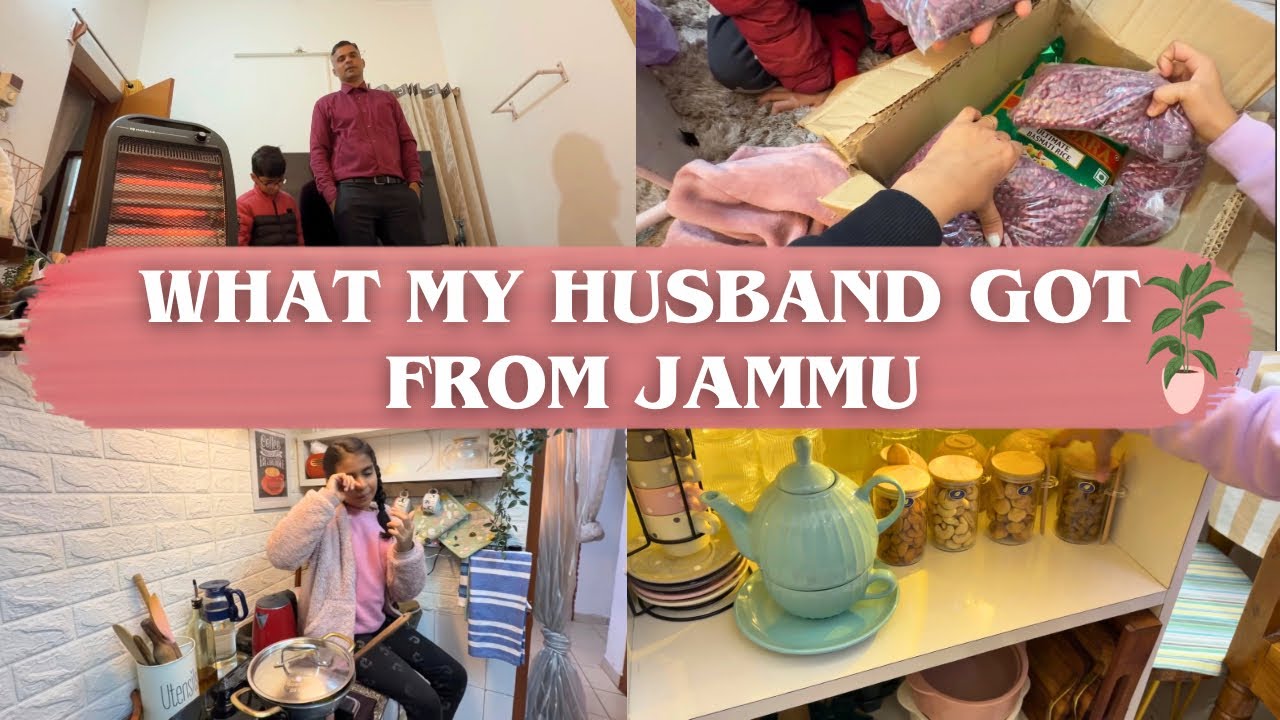What My Husband got from Jammu 😱😔| Whole Day Working even in Cold#familyvlog #vlog #dailylifevlog 