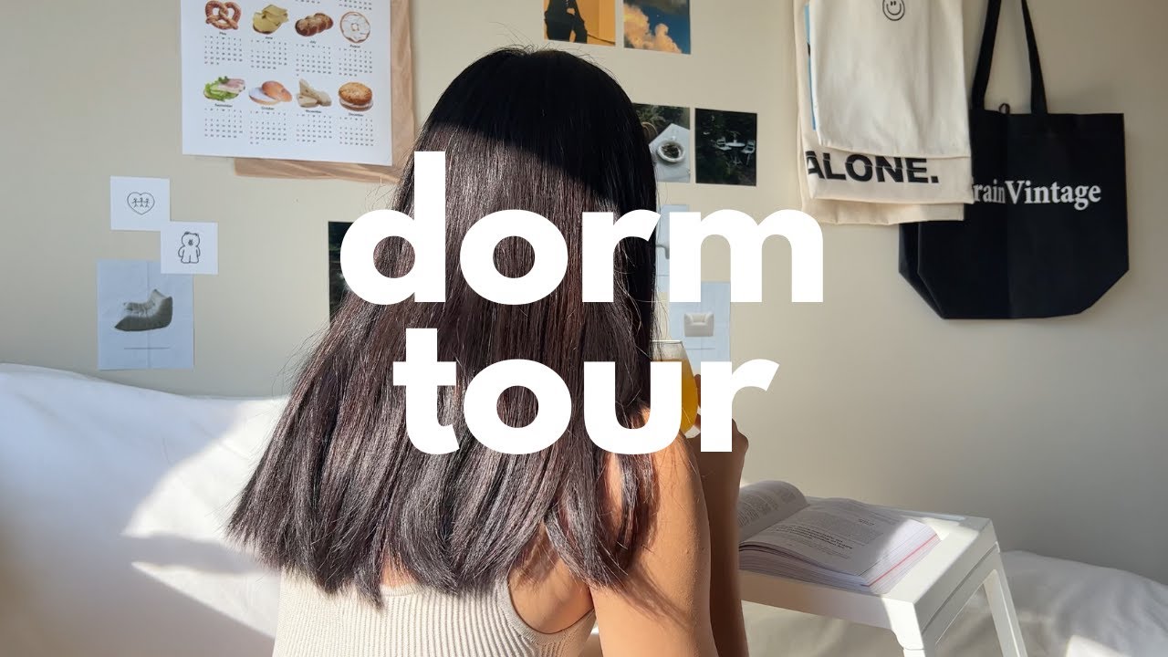 college dorm tour purdue university | single-style room, minimalist design
