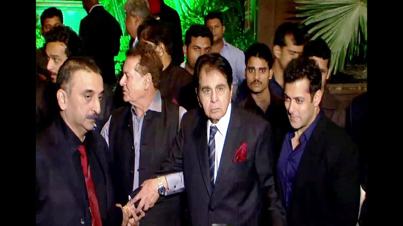 Dilip Kumar and Saira Banu at Salman Khan's sister Arpita Khan's wedding reception.
