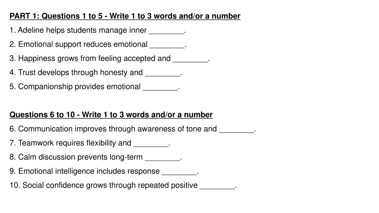 10 IELTS Listening