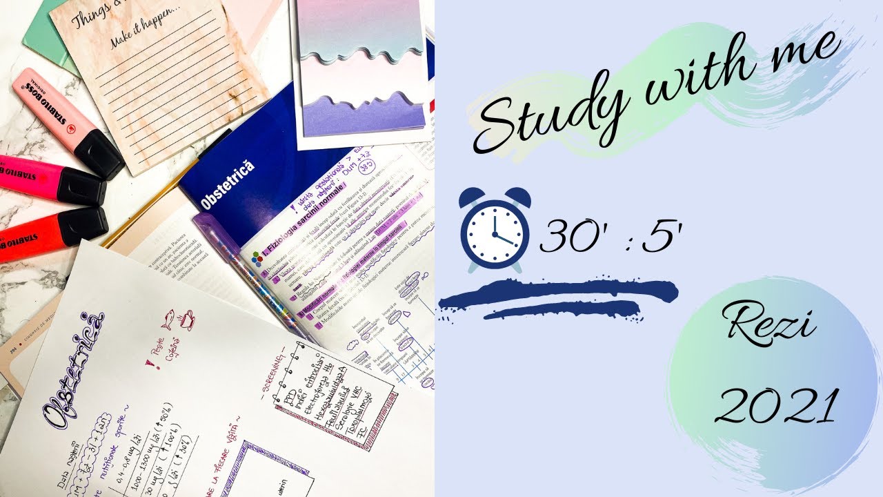 STUDY WITH ME | INVATA CU MINE pentru REZI 2021 OBSTERICA