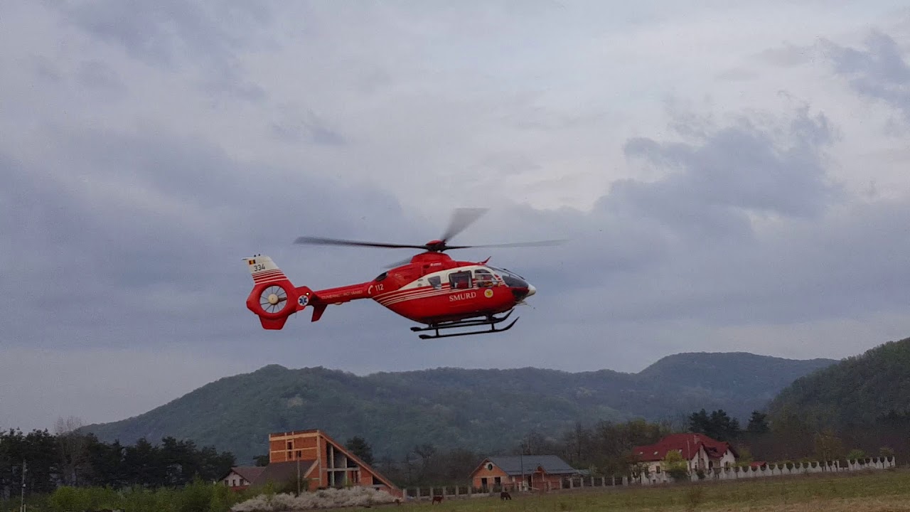 emergency landing helicopter SMURD -Aterizare  de urgenta helicopter  Smurd !