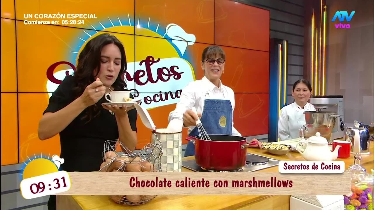 'Secretos de cocina': Sandra Plevisani prepara un delicioso chocolate caliente con marshmallows
