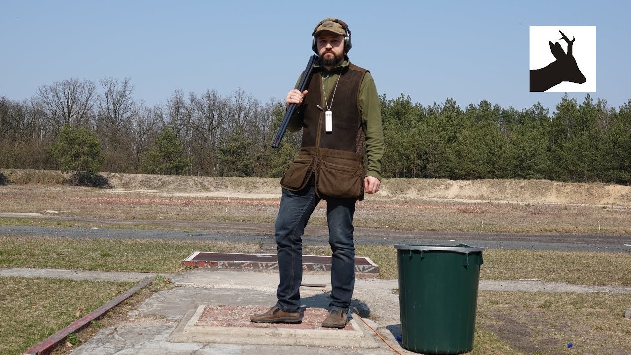 Clay shooting with a side-by-side