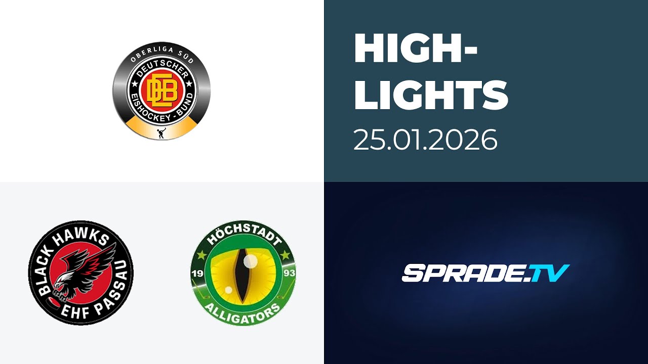 25.01.2026 - Highlights - EHF Passau Black Hawks vs. Höchstadt Alligators