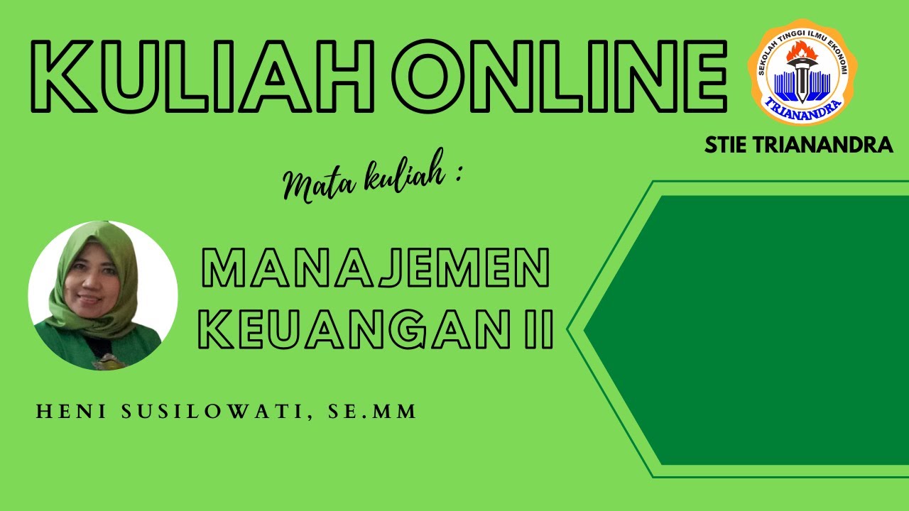 MERGER, KONSOLIDASI DAN AKUISISI (kuliah online, kelas malam, kuliah murah) STIE Trianandra
