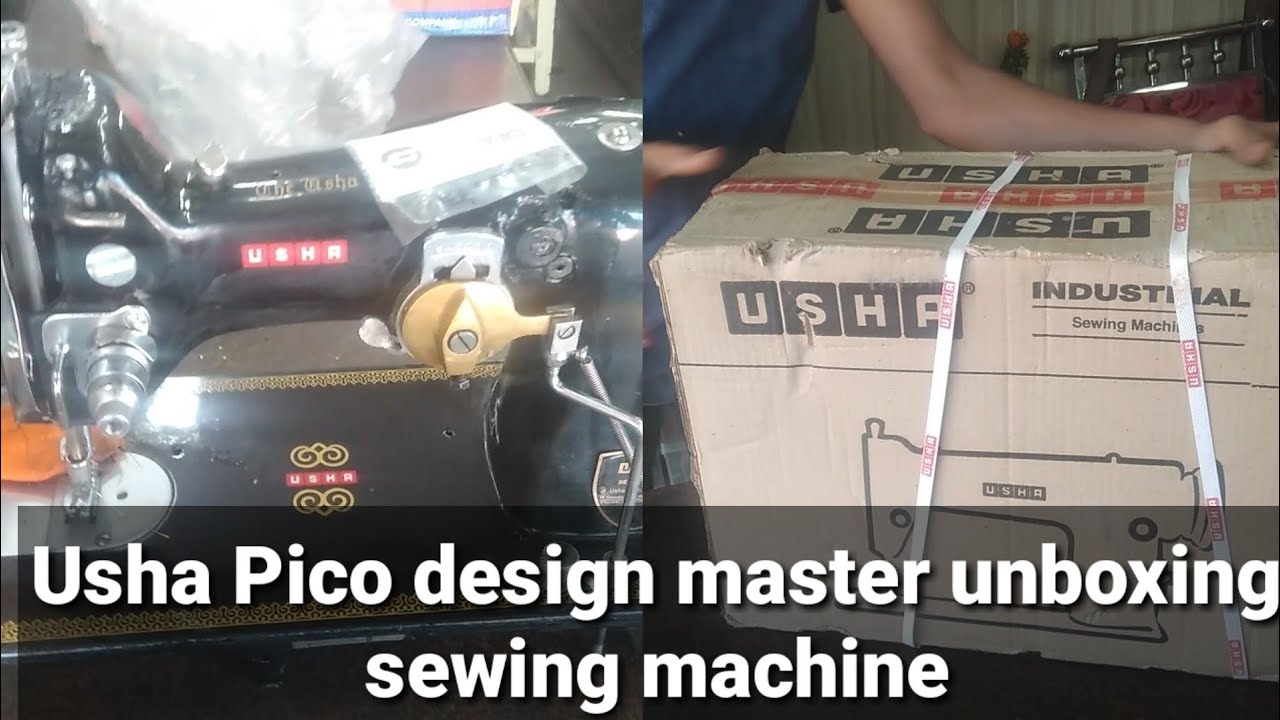 pico machine unboxing||Usha design master embroidery machine पिको मशीन अनबॉक्सिंग ||उषा डिजाइन मास्ट