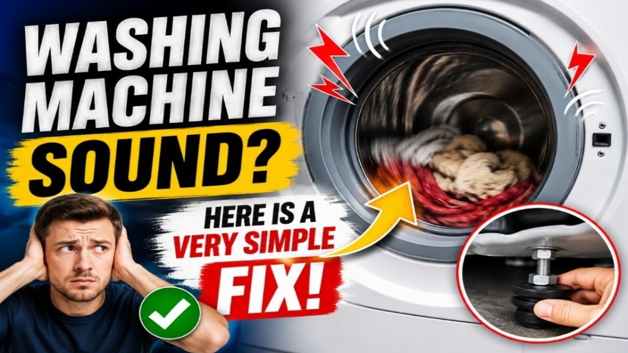 How to Solve Washing Machine Sound Problems? Watch This!