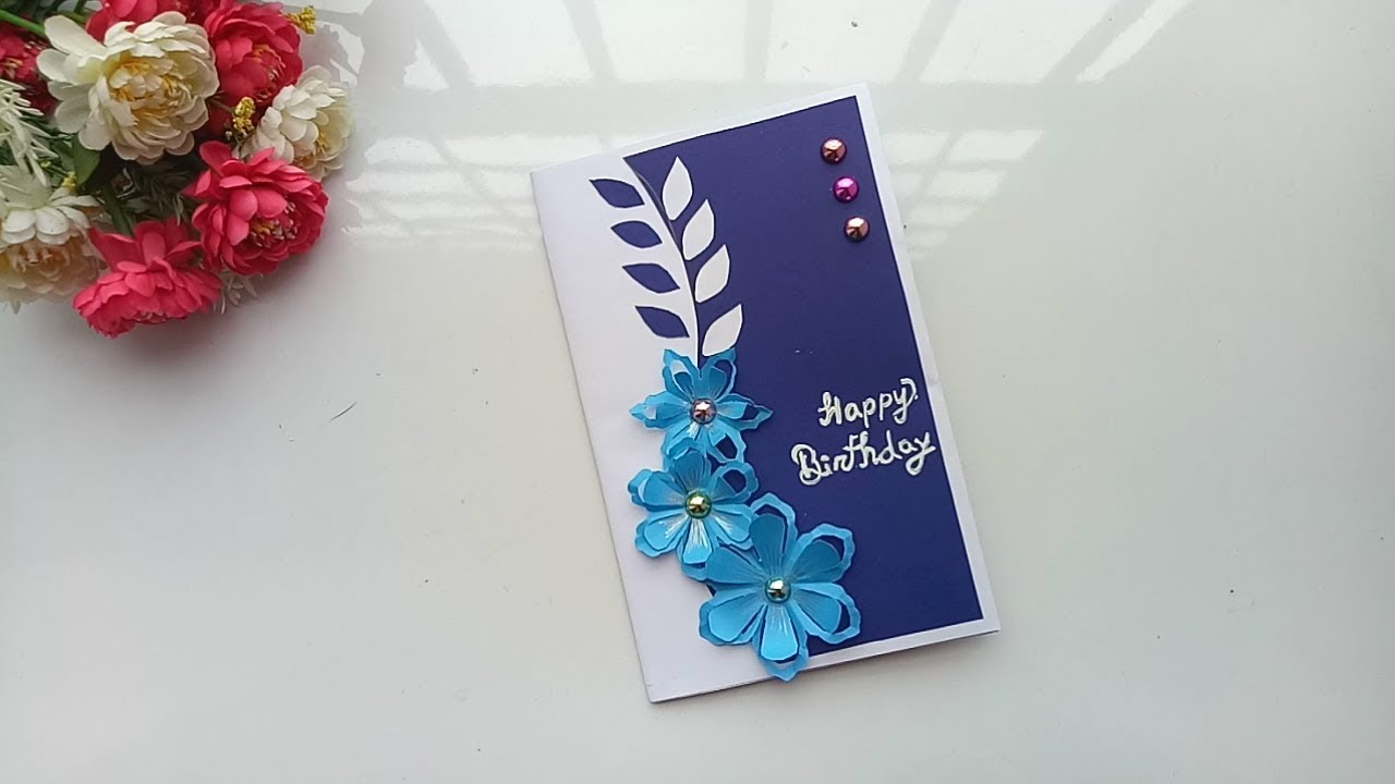 Beautiful Handmade Birthday card//Birthday card idea.